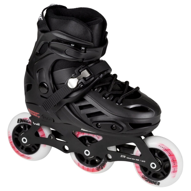 Black Powerslide Khaan Junior Pro adj. | 34097-WXSH