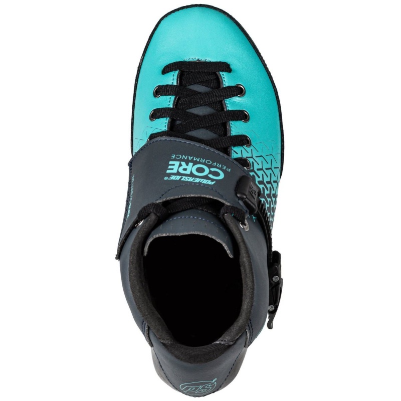 Black / Turquoise Powerslide Core Performance Teal Boot | 46910-PRZX