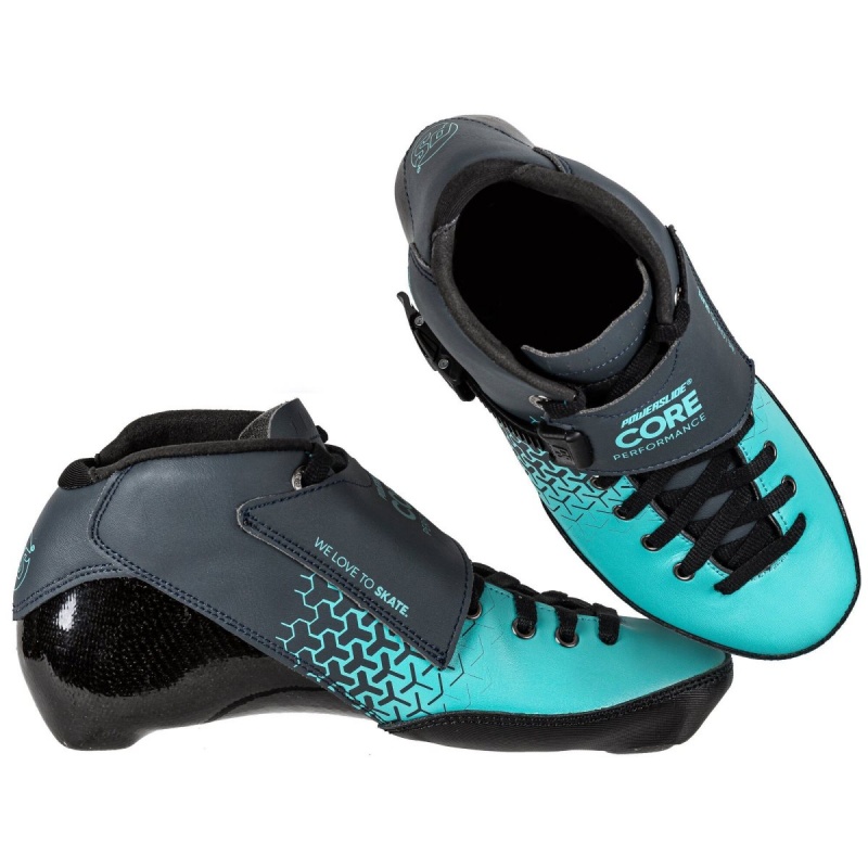 Black / Turquoise Powerslide Core Performance Teal Boot | 46910-PRZX