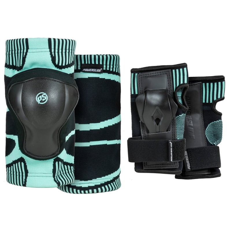 Black / Turquoise Powerslide Onesie Dual Set | 36709-YTOK