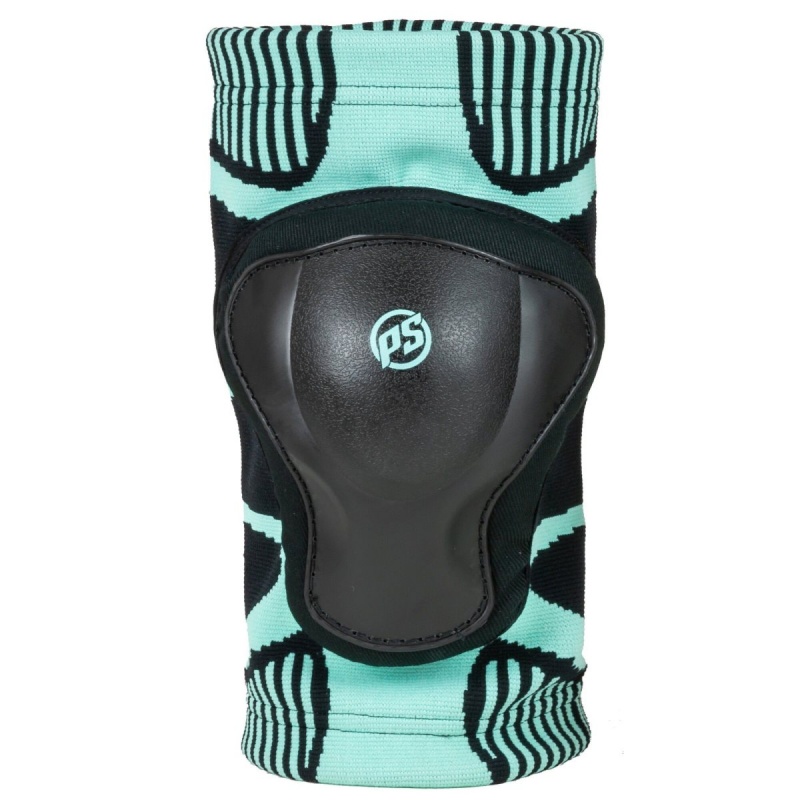 Black / Turquoise Powerslide Onesie Knee Pad | 05769-GYEL