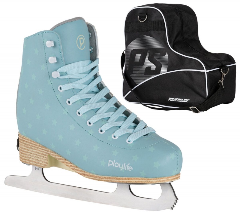 Blue Powerslide Blue Sky adj. Ice Skate Bag bundle | 45683-TPJZ