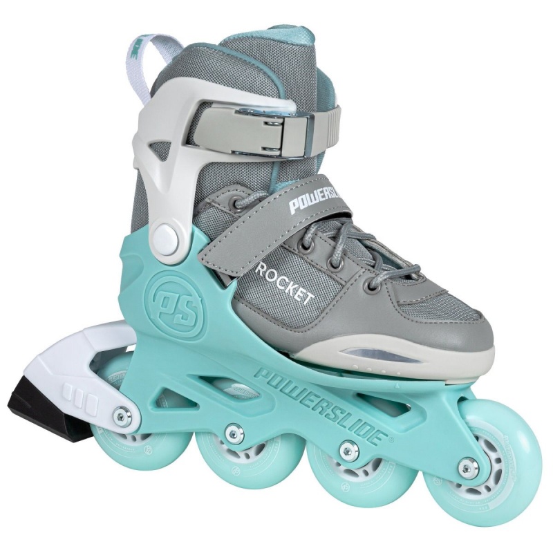 Grey / Turquoise Powerslide Rocket adj. | 29046-VAQJ