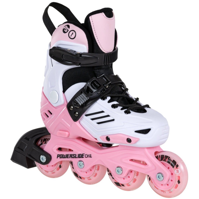 White / Pink Powerslide Khaan Junior LTD adj. | 56279-NCSD