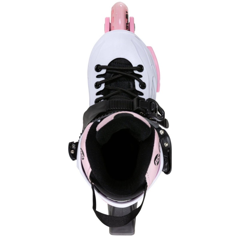 White / Pink Powerslide Khaan Junior LTD adj. | 56279-NCSD