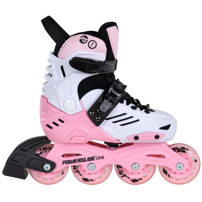 White / Pink Powerslide Khaan Junior LTD adj. | 56279-NCSD