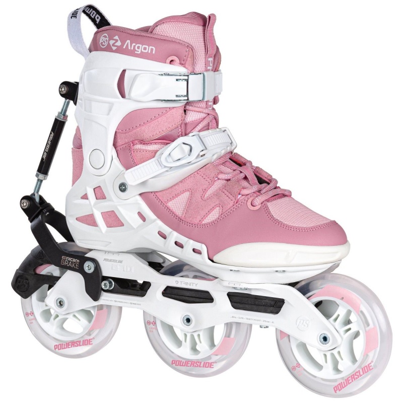 White / Pink Powerslide Phuzion Argon Syncro 110 | 29805-LFNB